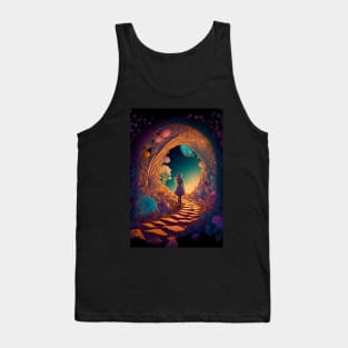 Alice in Wonderland inspired fantasy world Tank Top